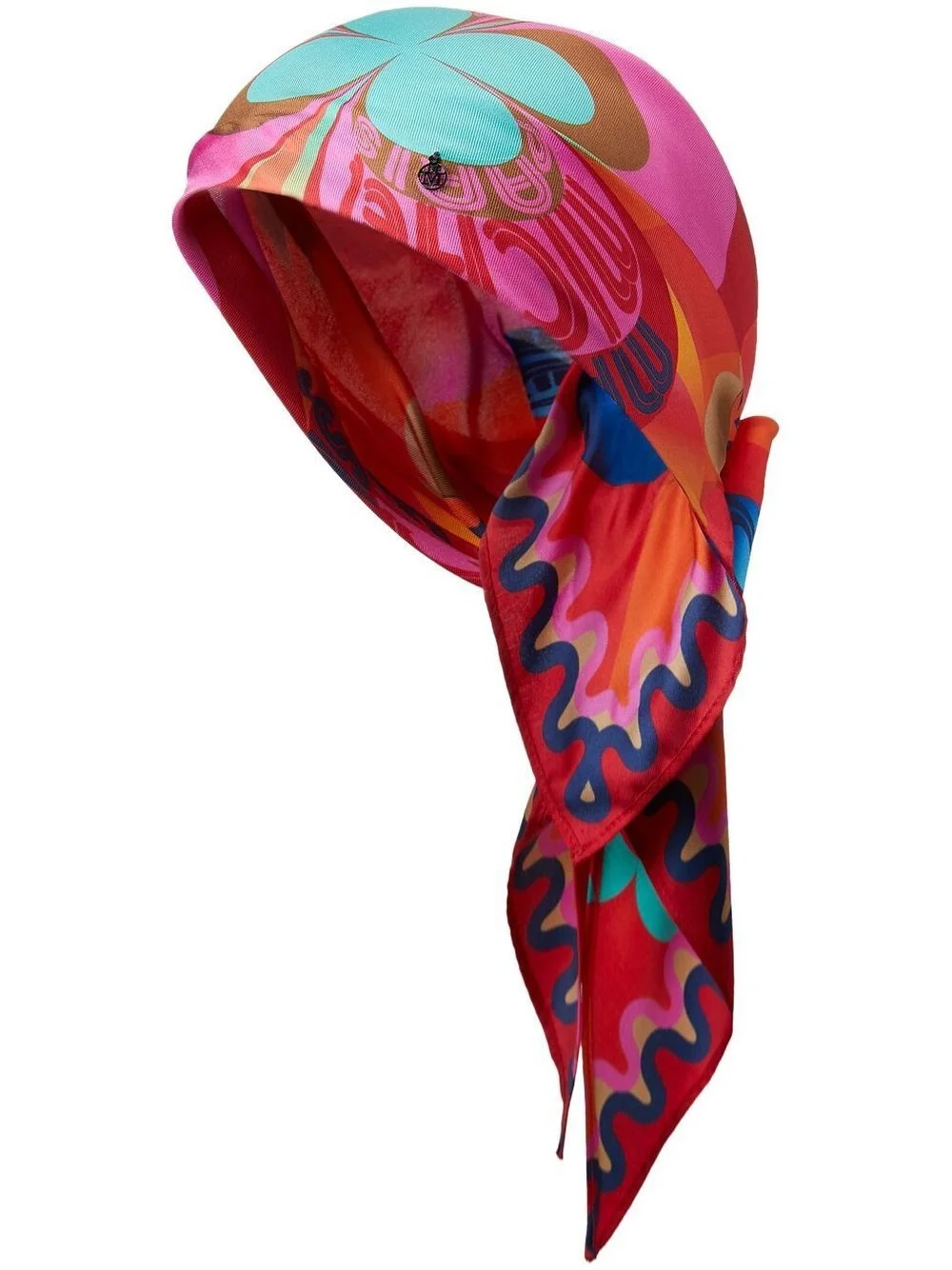 Irina silk graphic-print headscarf - 1