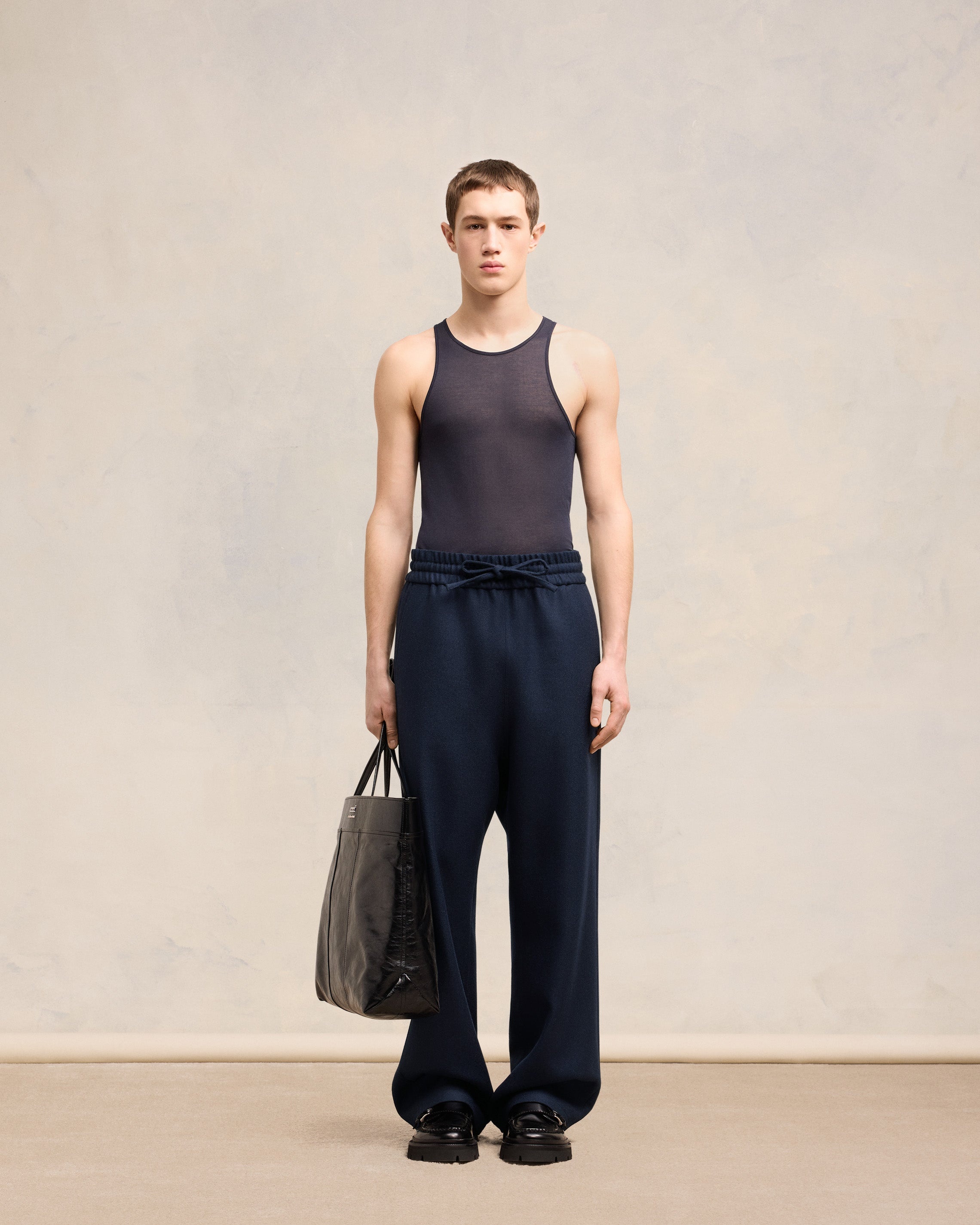 WIDE ELASTICATED WAIST TROUSERS - 2
