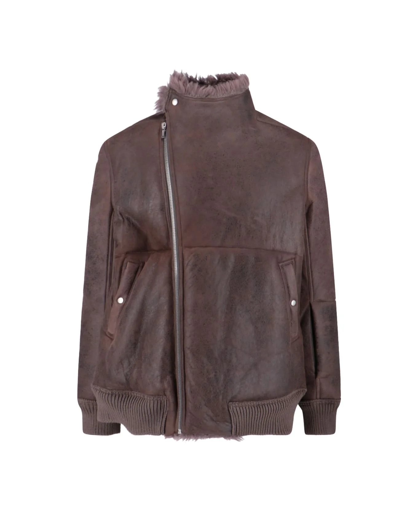 Lamb Leather And Shearling Jacket - 1