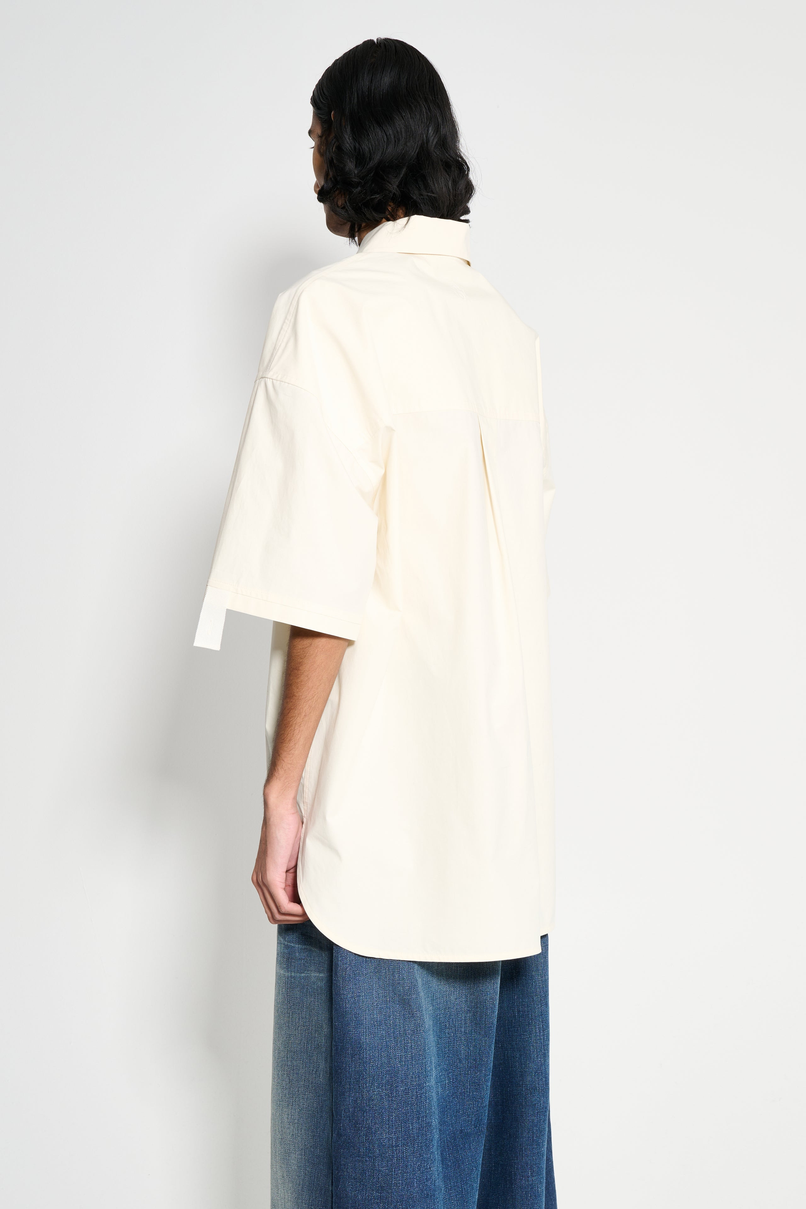 JW ANDERSON SS QUILTED POCKET POLO TOP IVORY - 4
