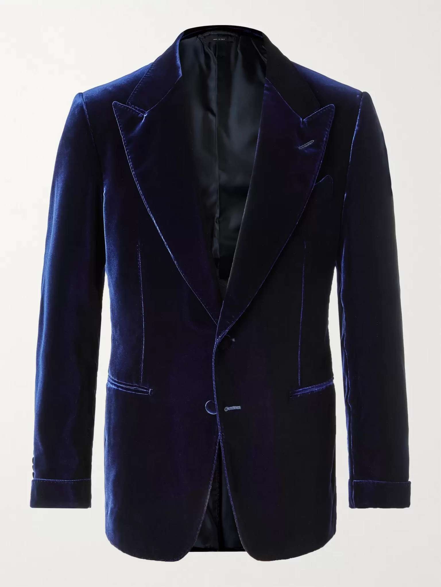 Shelton Slim-Fit Velvet Tuxedo Jacket - 1