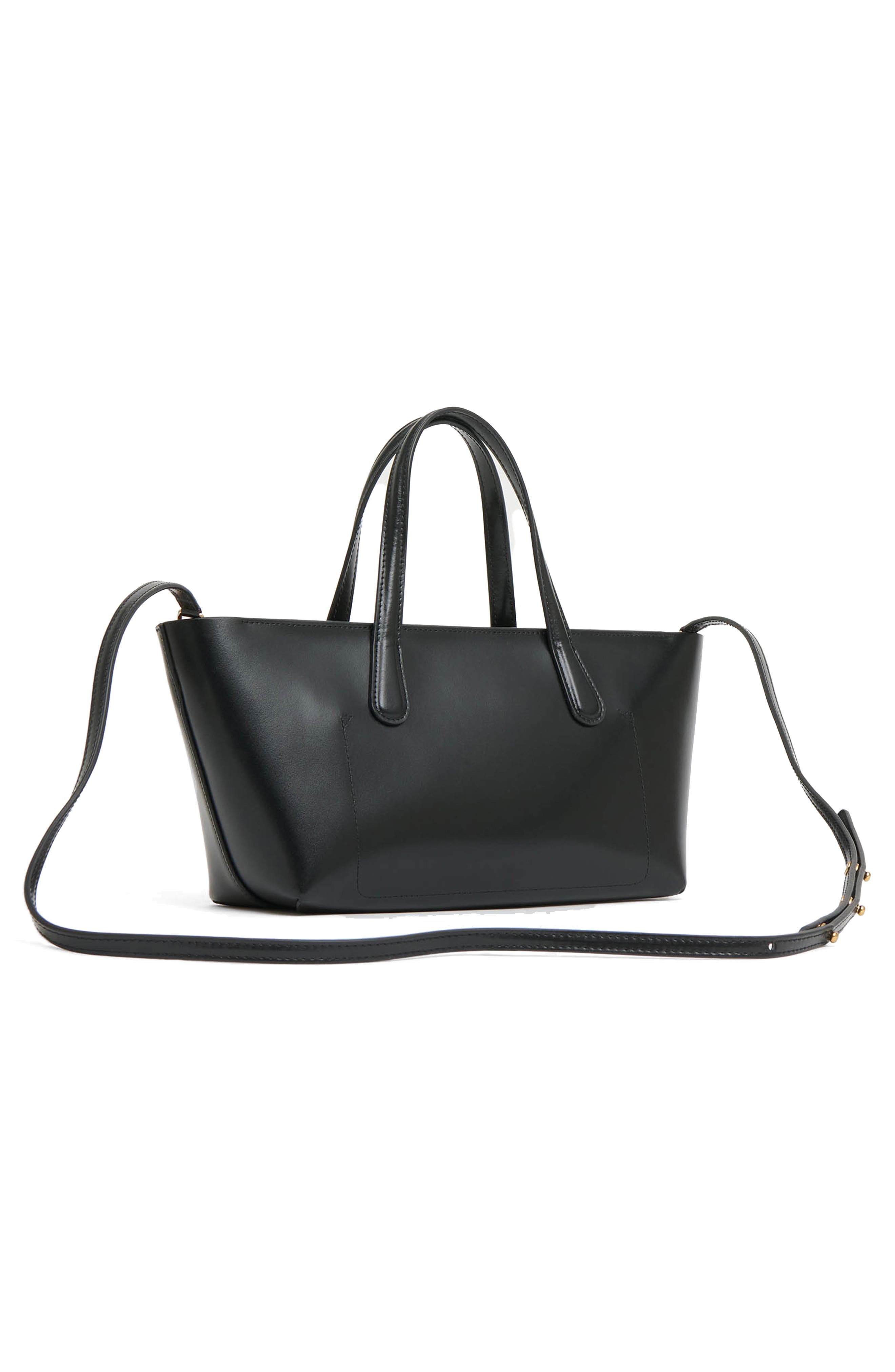 Mansur Gavriel Mini Everyday Leather Tote in Black/Caramel at Nordstrom - 3