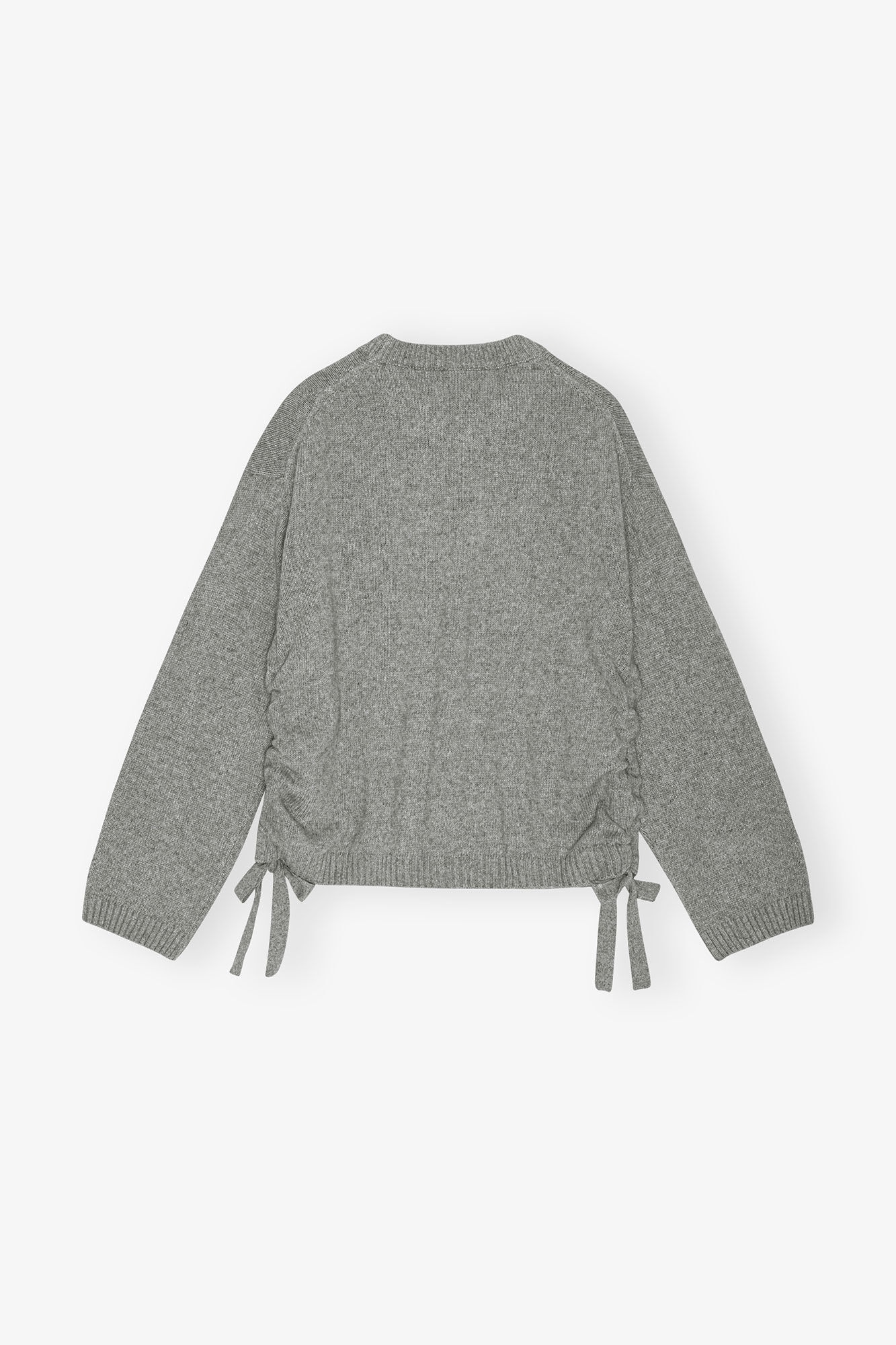 GREY FUTURE MIXED WOOL OVERSIZED SWEATER - 7