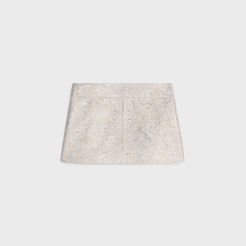 trapeze mini skirt in lurex boutis 1