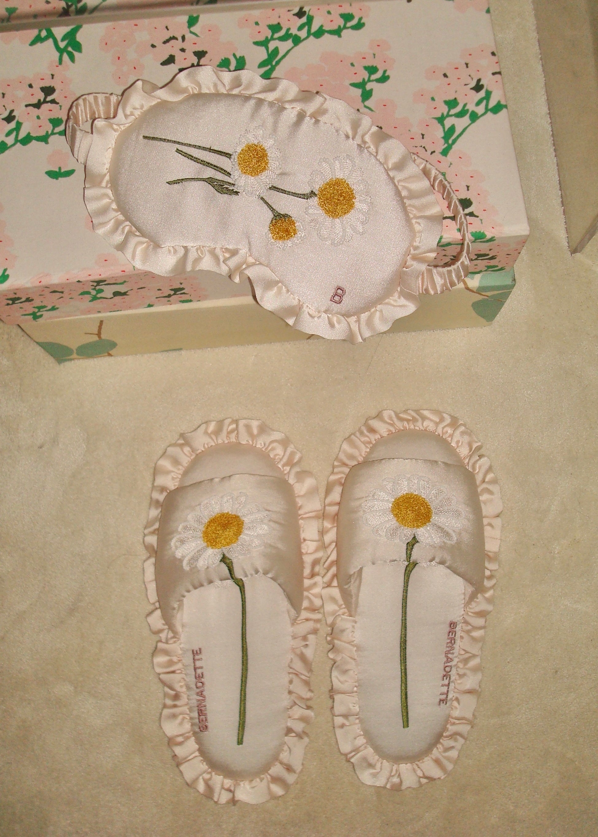 Silk Daisy Slippers - 4