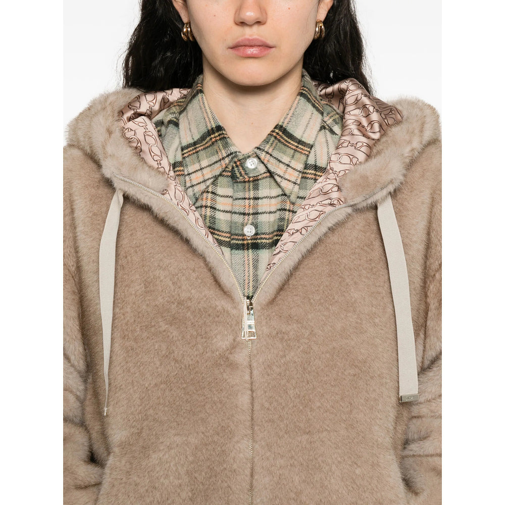 Herno Brown Jackets - Faux Fur & Shearling Jackets Women - 4