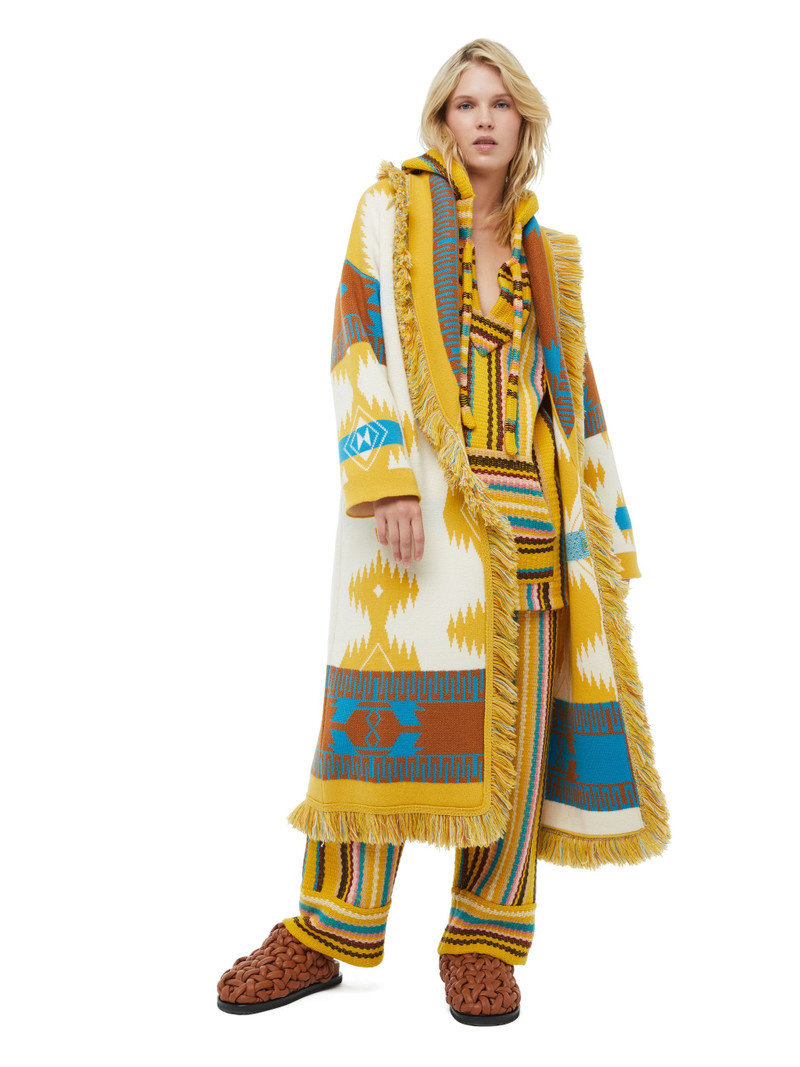 Alanui Icon Jacquard Coat outlook