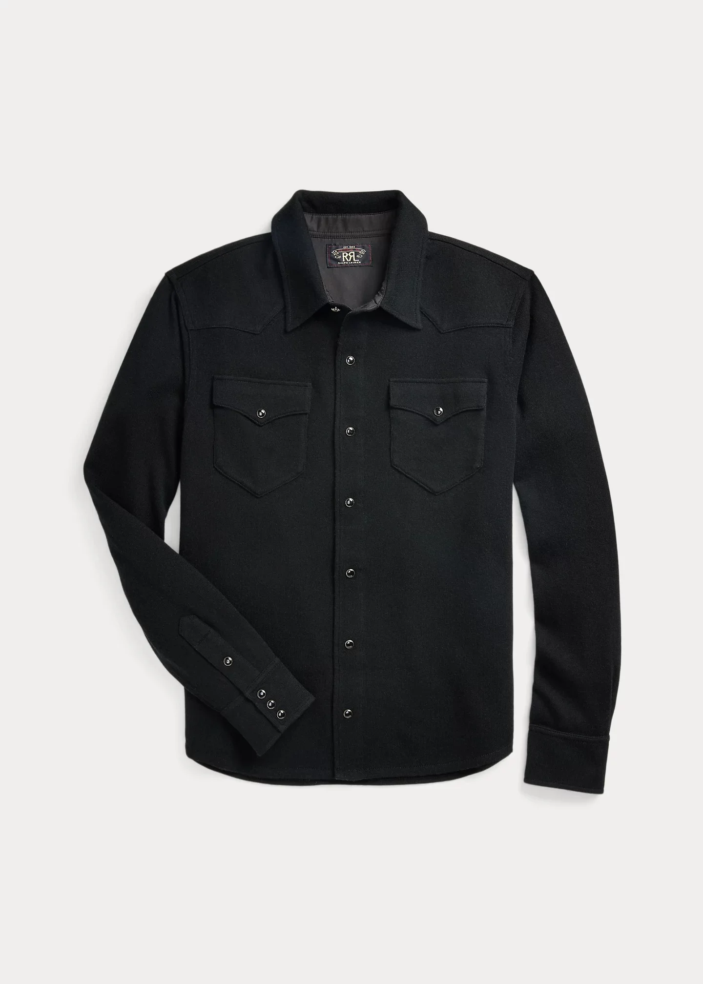 Wool-Cashmere Western Shirt Sweater - 1