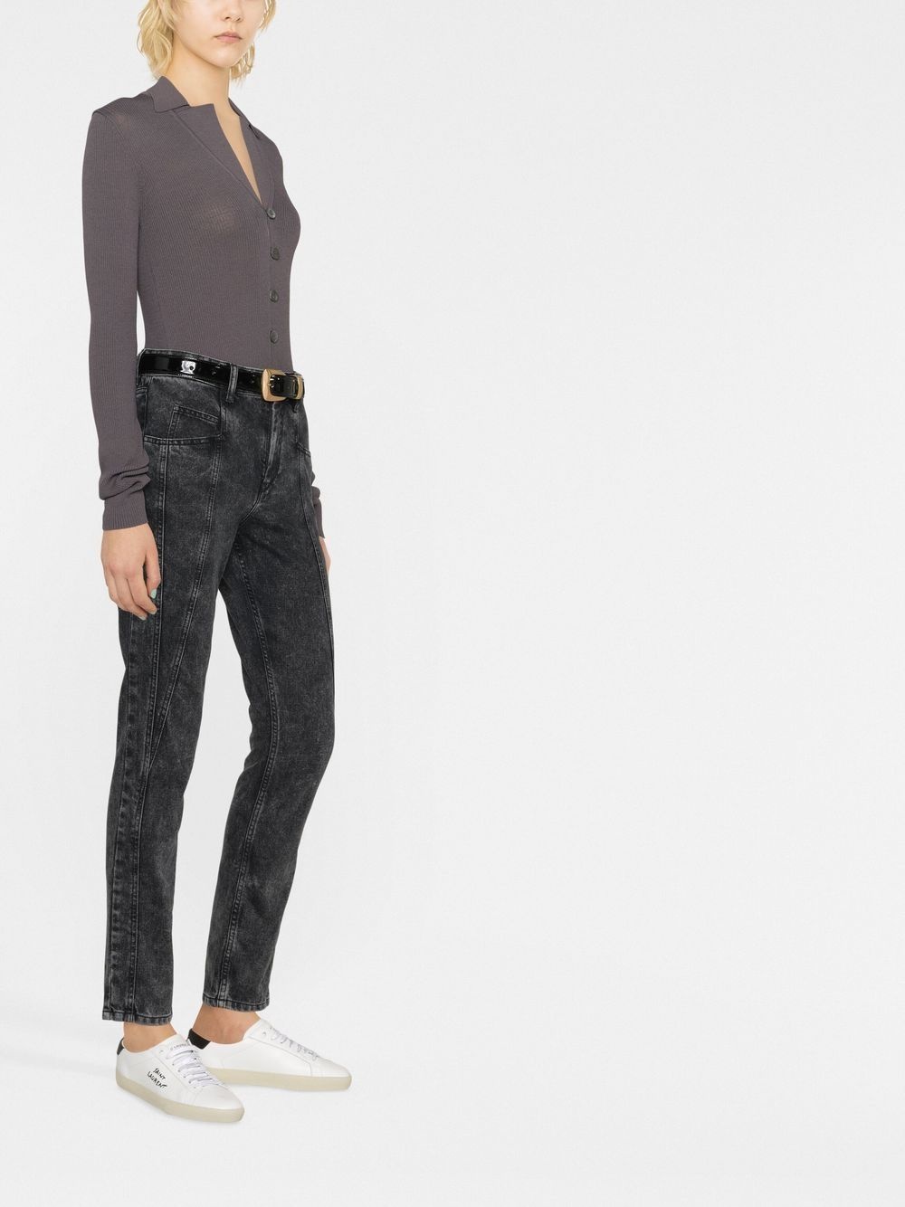 straight-leg cropped jeans - 3