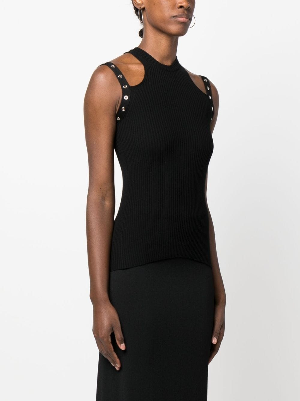 sleeveless knitted top - 3