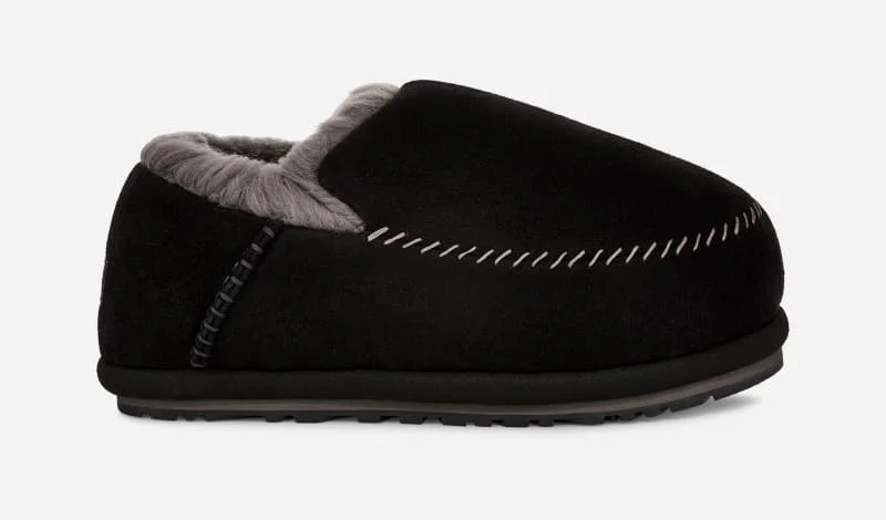 ® Men's Anders Suede Slippers in Black - 1