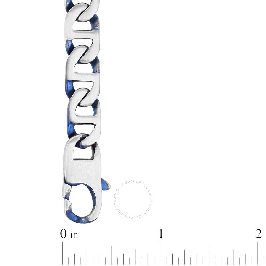 Robert Alton - Robert Alton Stainless Steel with Blue Finish Chain - 4