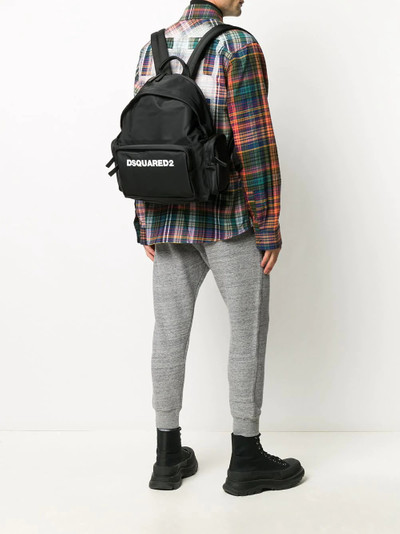 DSQUARED2 logo-print backpack outlook