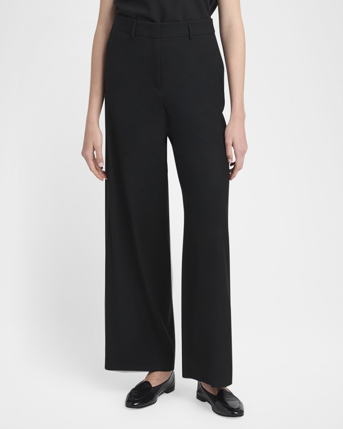 Fluid Wool Straight-Leg Trousers - 3