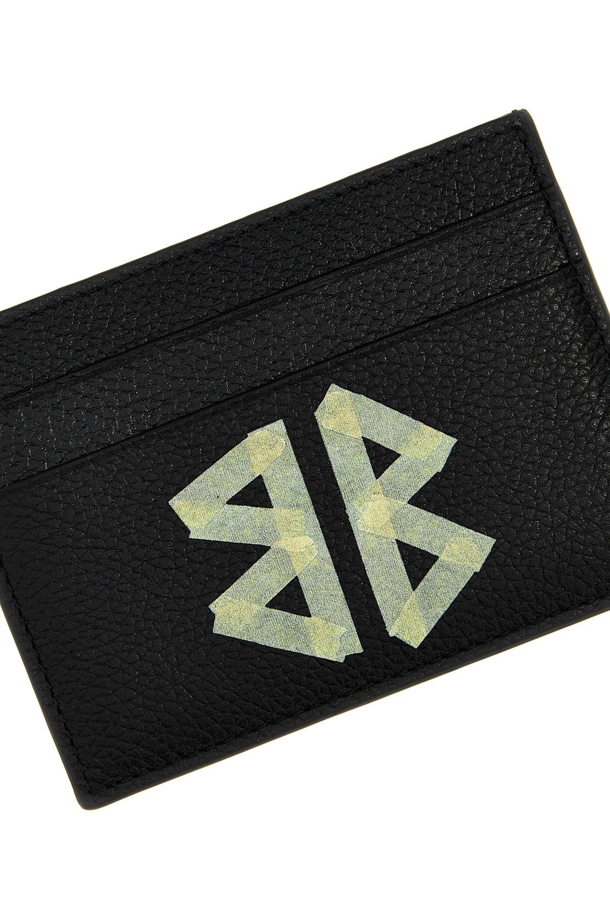 'Tape type' logo print card holder - 3