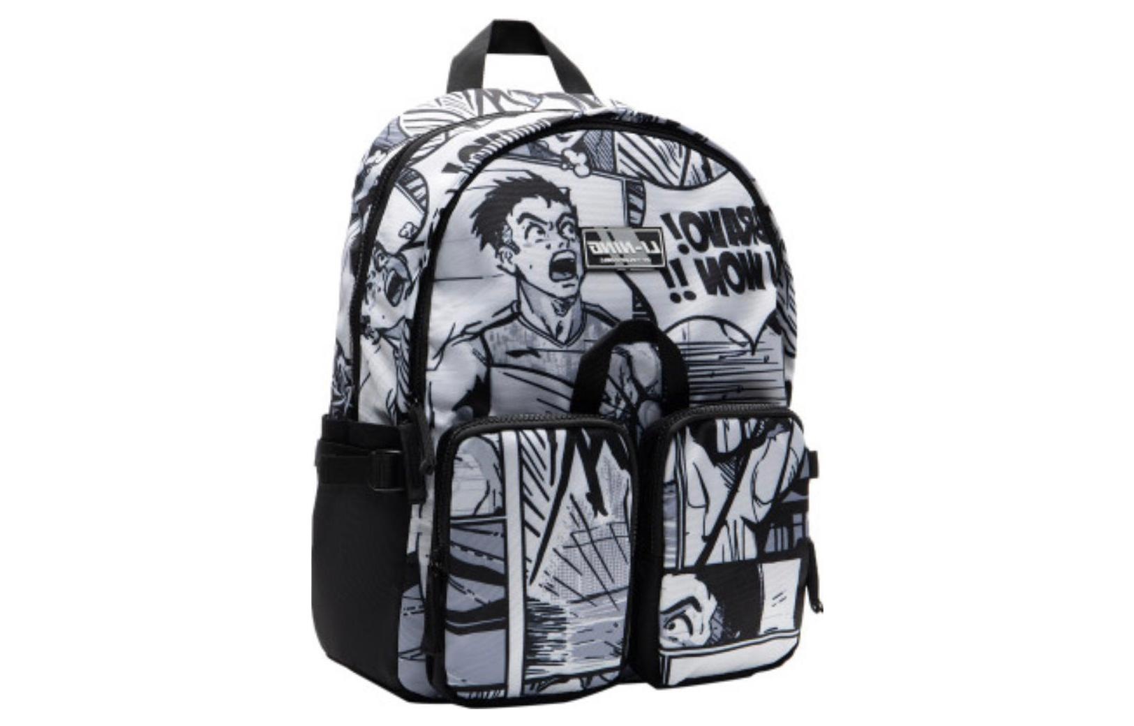 Li-Ning Comic Graphic Backpack 'Black' ABSS253-1 - 3
