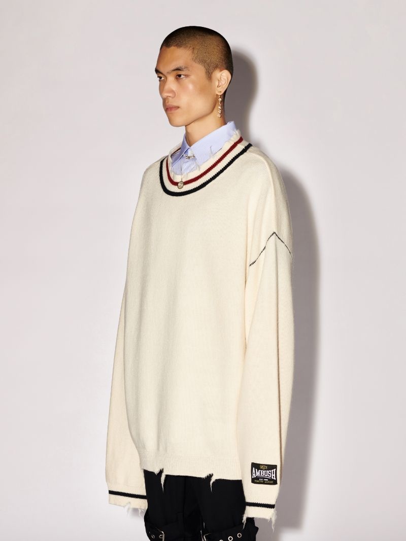 Rib Knit Crewneck - 4