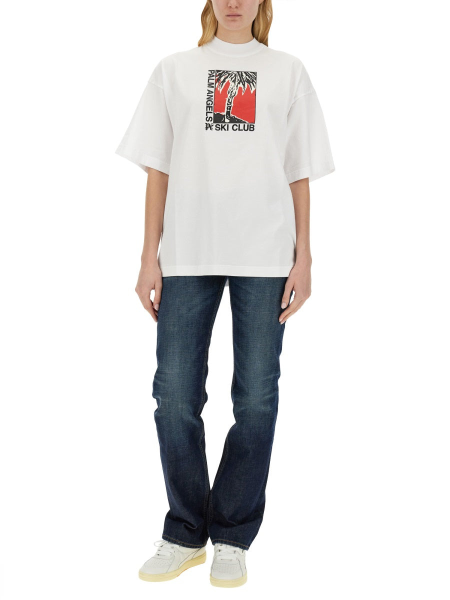 Palm Angels Women Palm Ski Club T-Shirt - 2