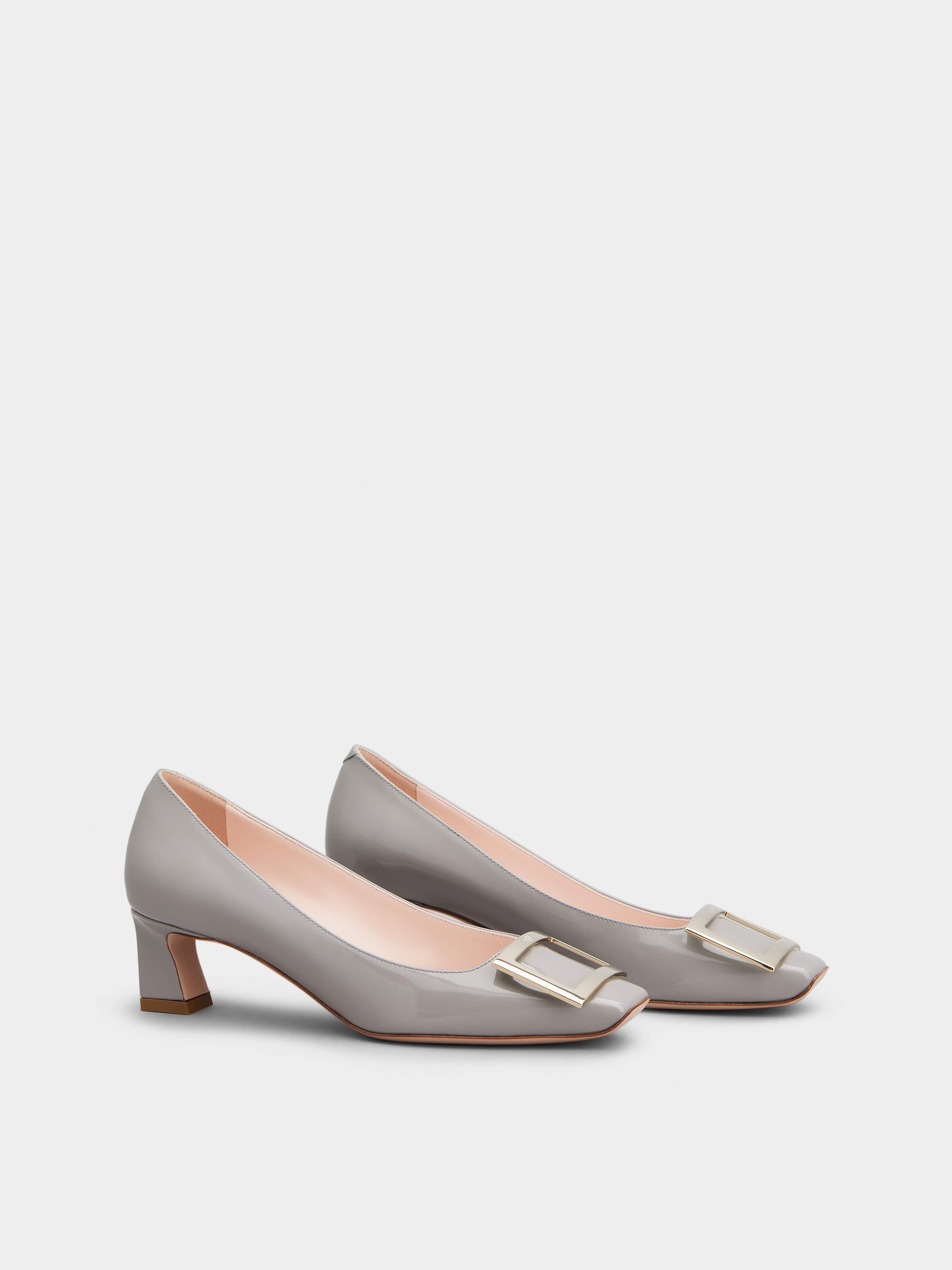 Trompette Metal Buckle Pumps in Patent Leather - 2