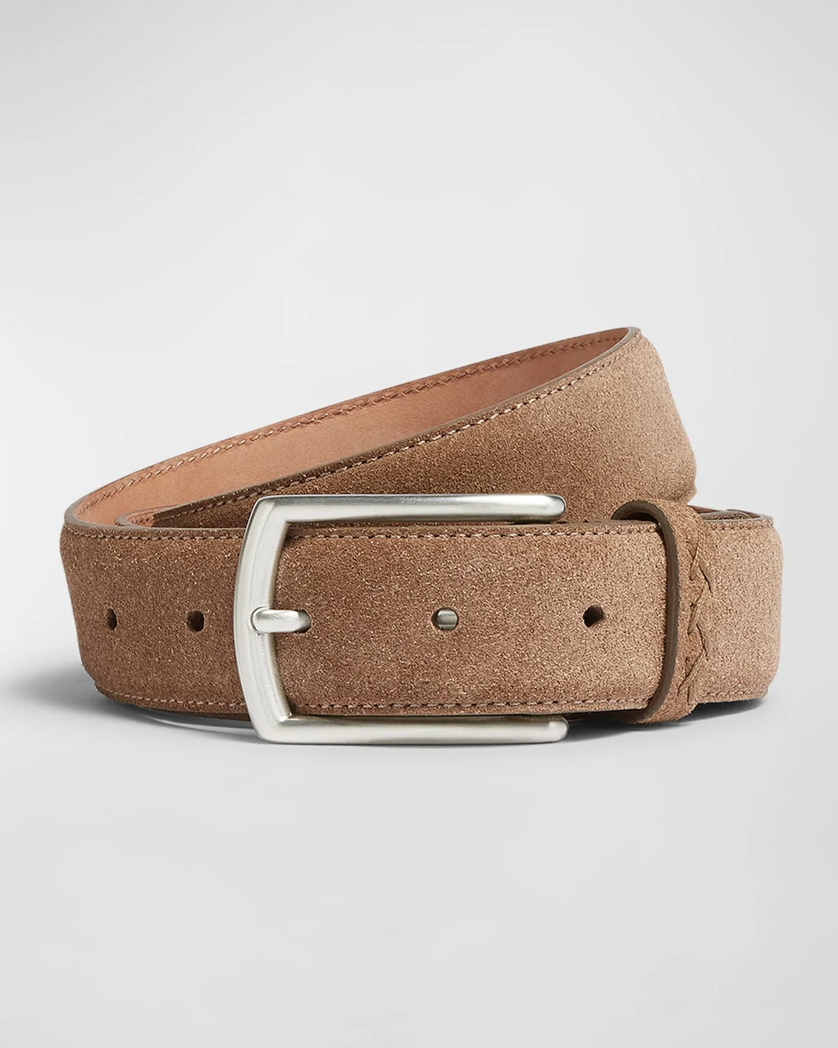 Men's Triple Stitch Leather Belt - 1