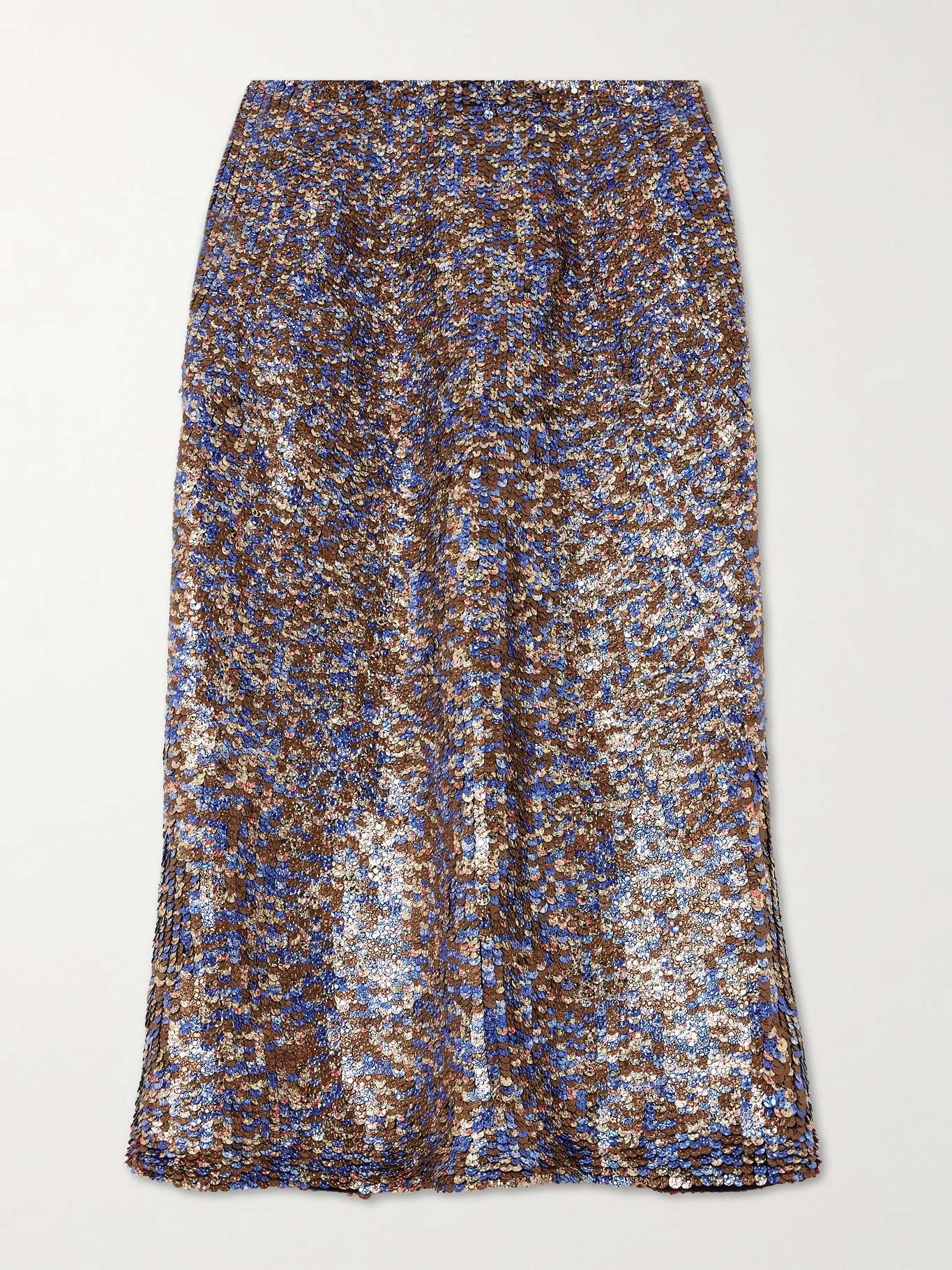 Sequined wool-blend midi skirt - 1