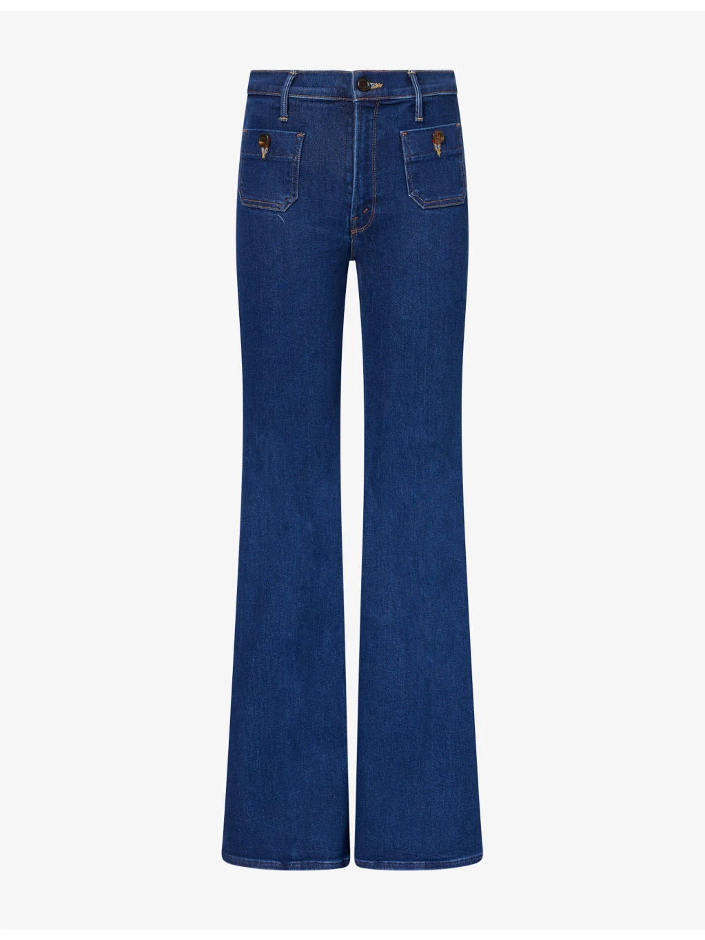 The Patch Pocket Doozy Flared-Leg Denim Jeans - 1