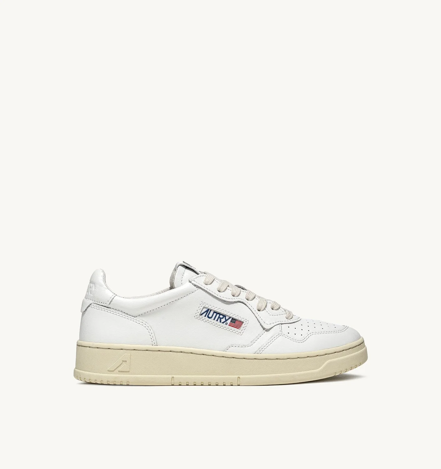 MEDALIST LOW SNEAKERS IN WHITE LEATHER - 1