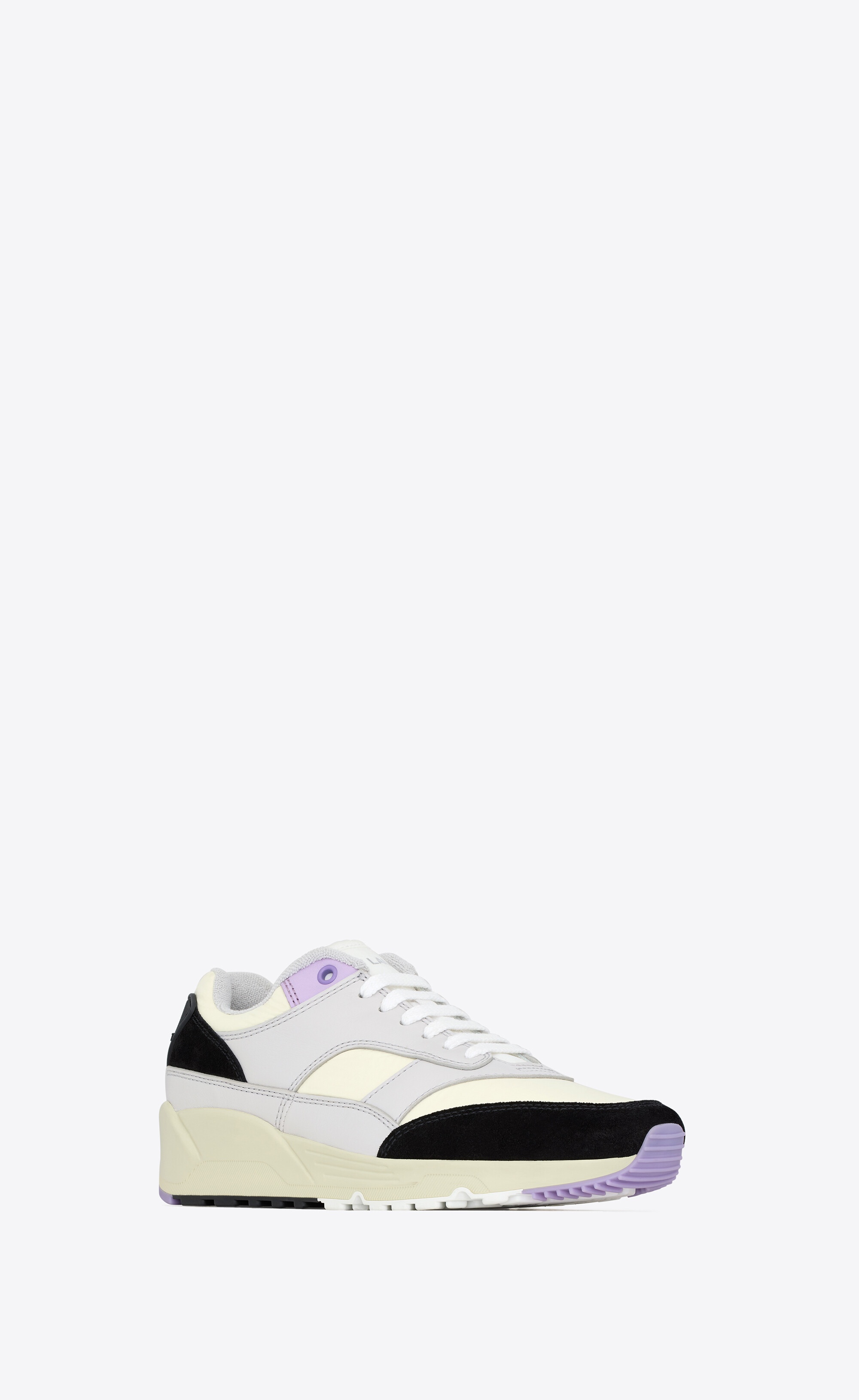 bump sneakers in nylon, suede and leather - 4