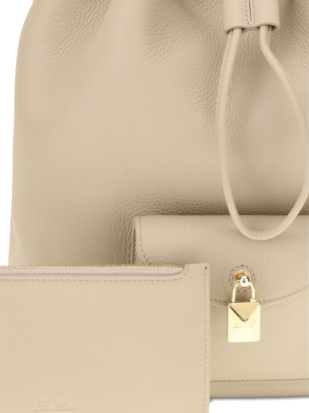 Extra Drawstring leather backpack - 4