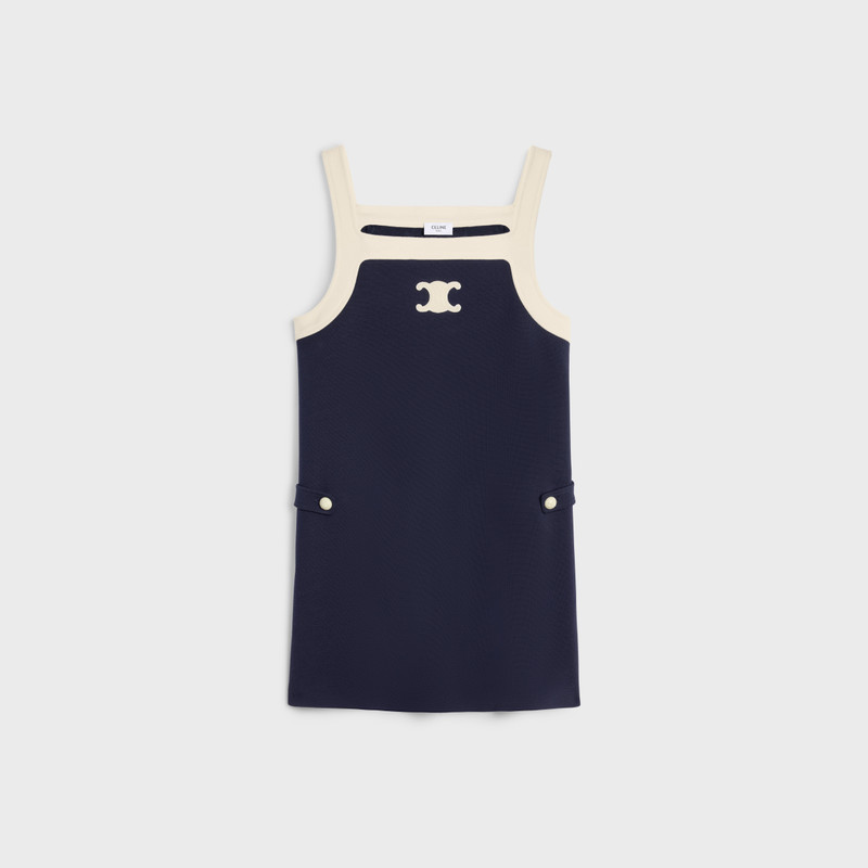 mini Triomphe dress in wool jersey 1