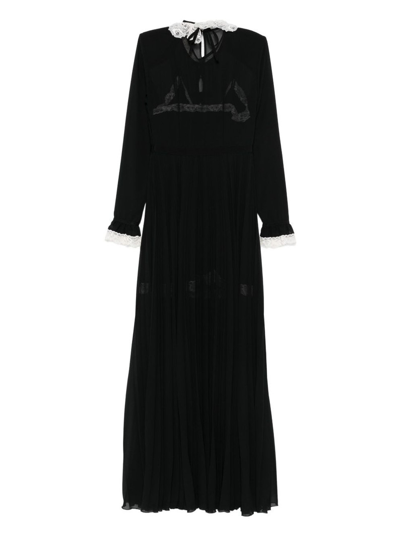 VIVETTA lace-trimmed pleated maxi dress outlook