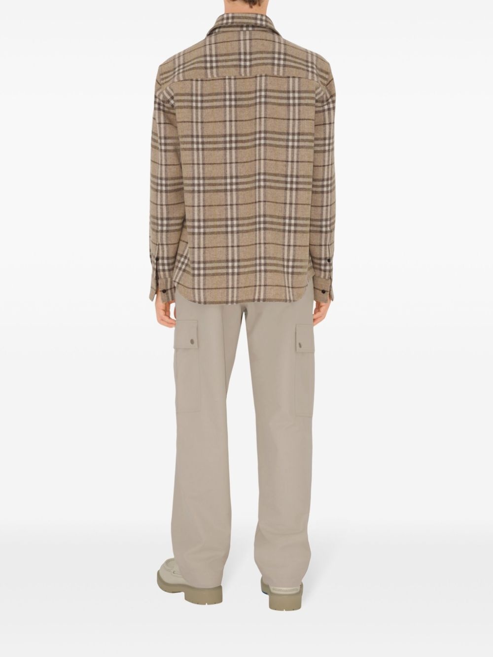 checked wool shirt - 4
