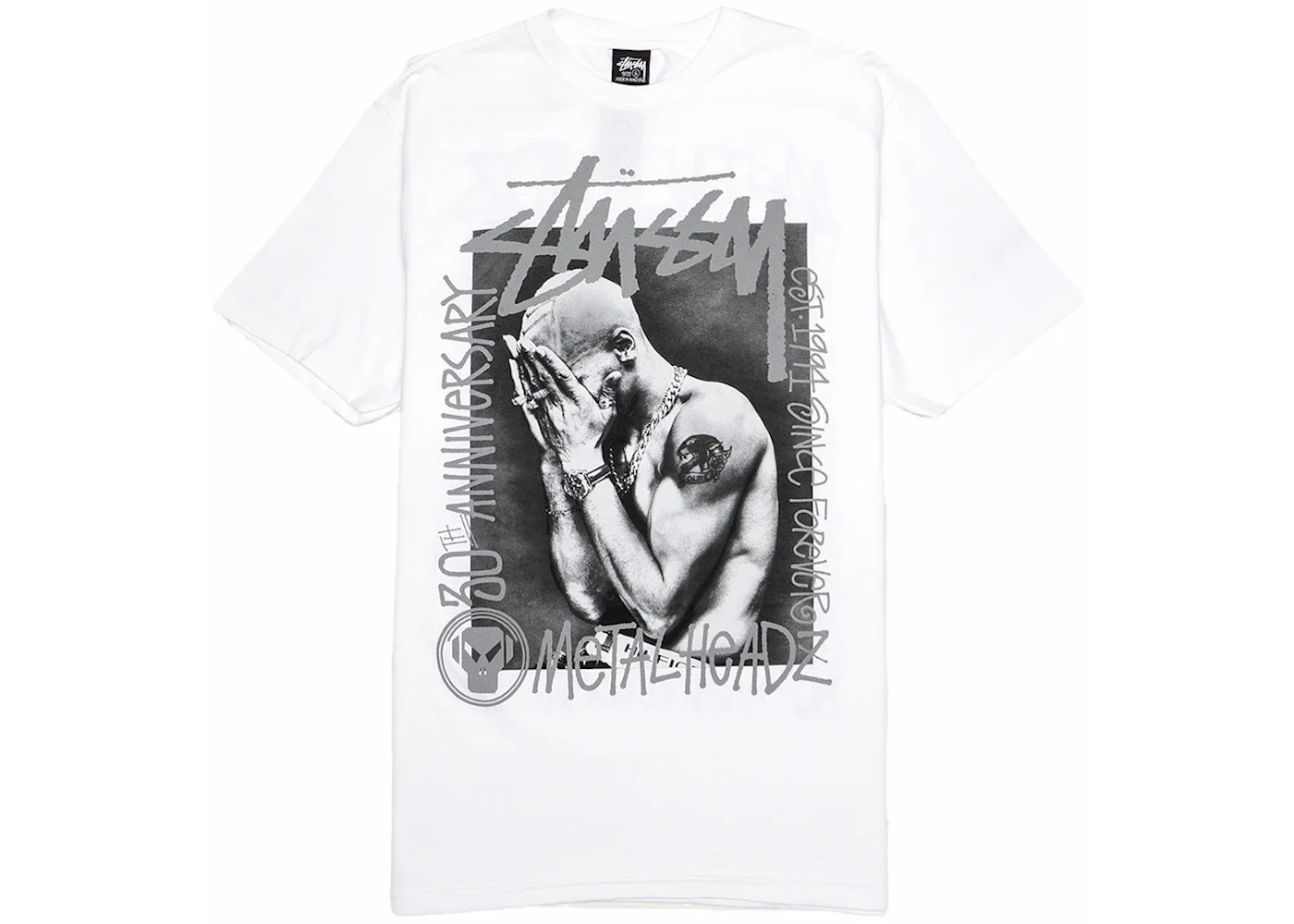 Stussy x Goldie Metalheadz 30 Tee White - 1