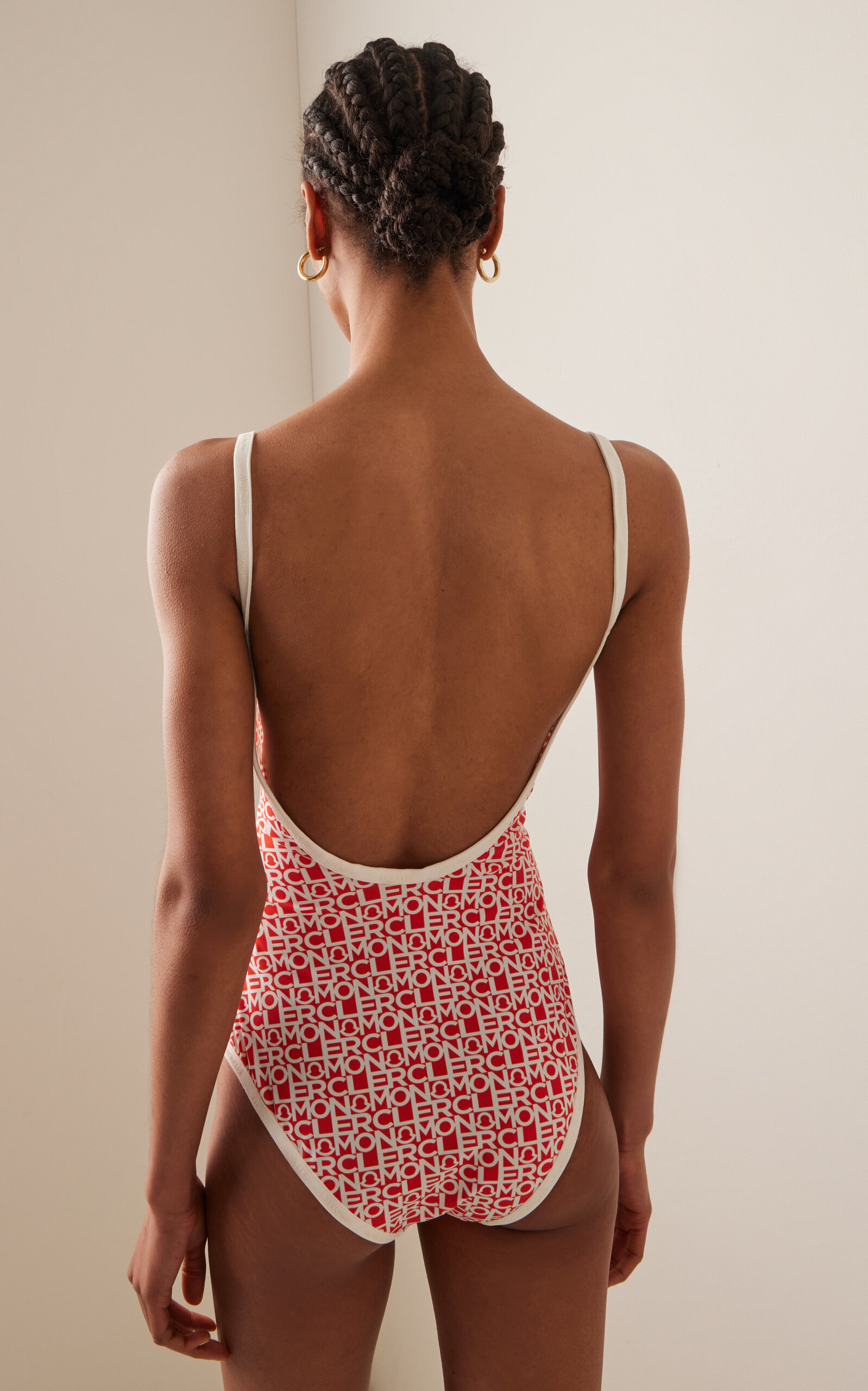 Logo One-Piece Swimsuit orange - 3