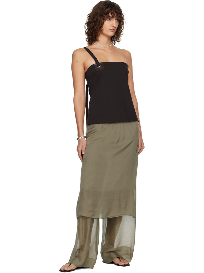 paloma wool Khaki Low Silk Archive Trousers outlook