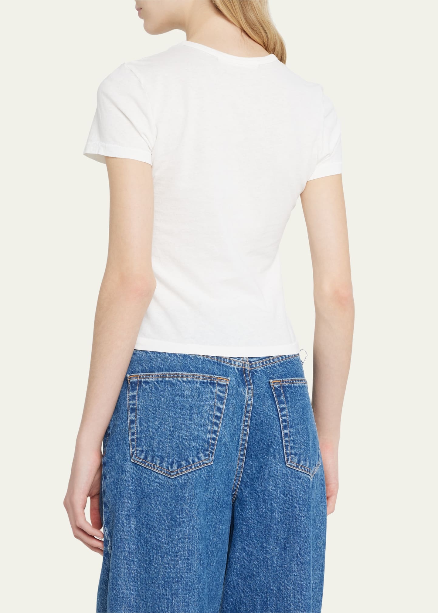 Fitted Cropped Baby Tee - 3