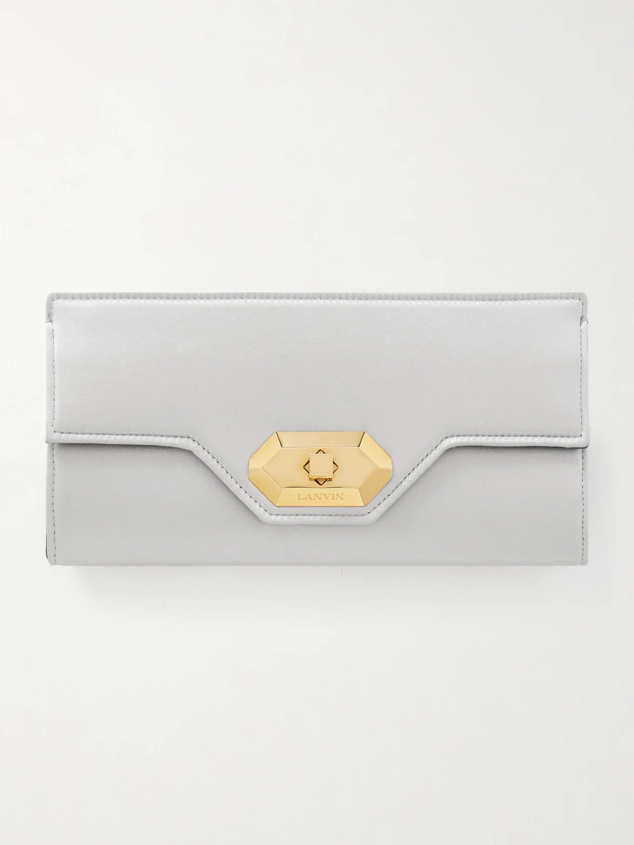 Invitation Small Metallic Satin Clutch - 1