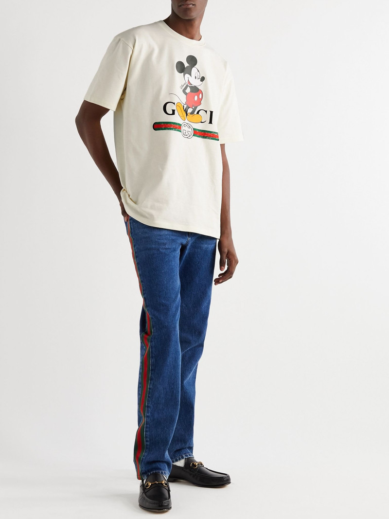 GUCCI + Disney Logo-Print Cotton-Jersey T-Shirt outlook