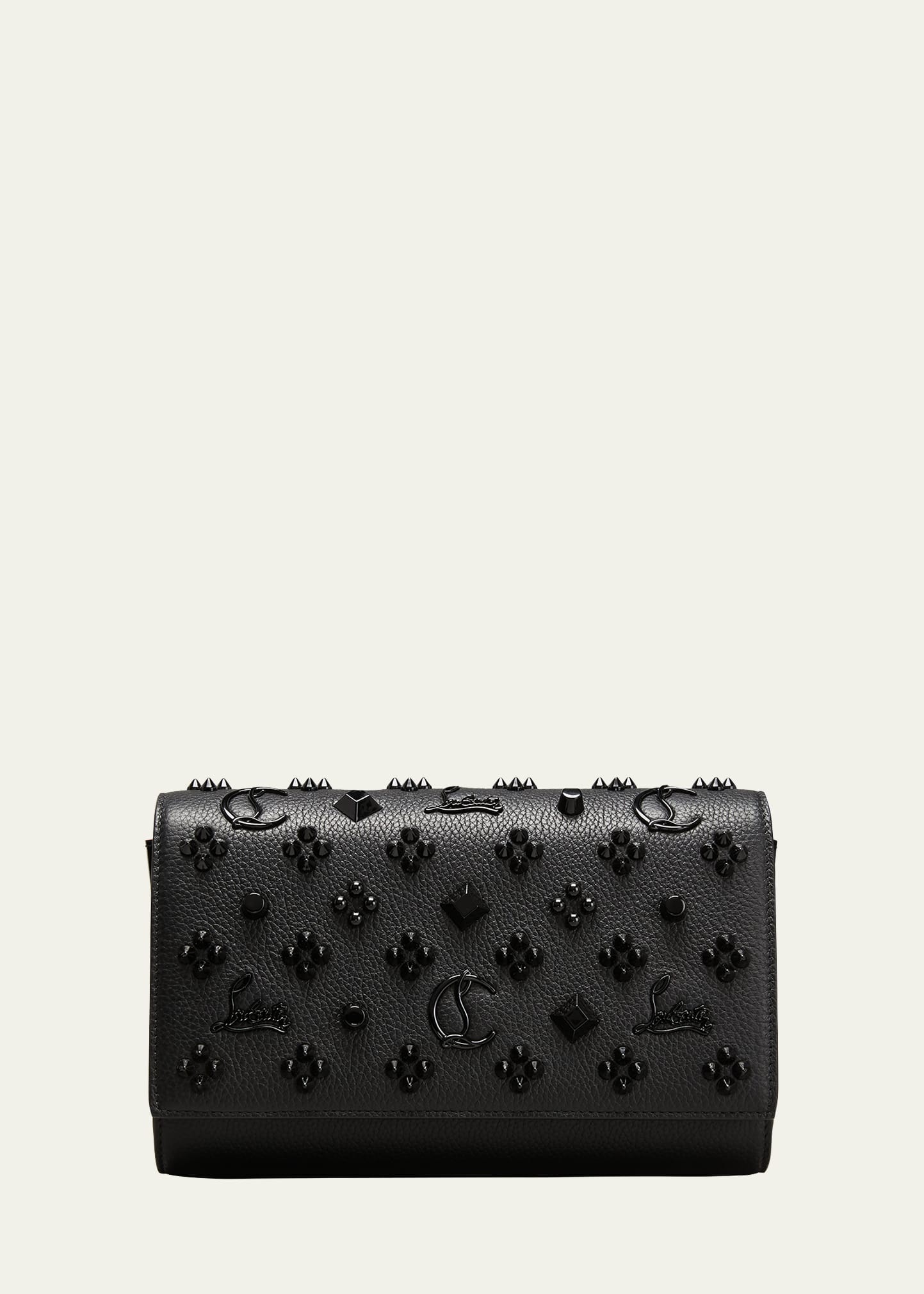 Paloma Fold-Over Embellished Clutch Bag - 1