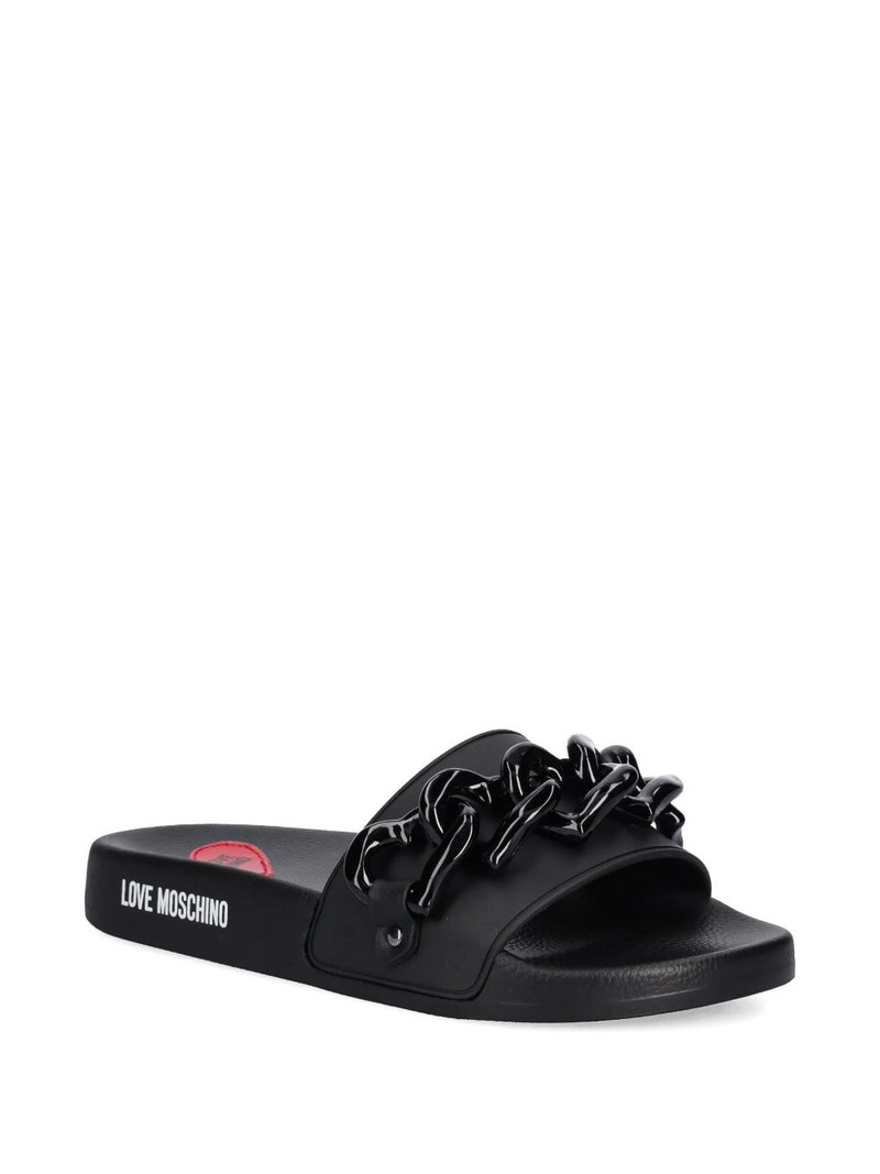 Moschino chain-detail slides outlook