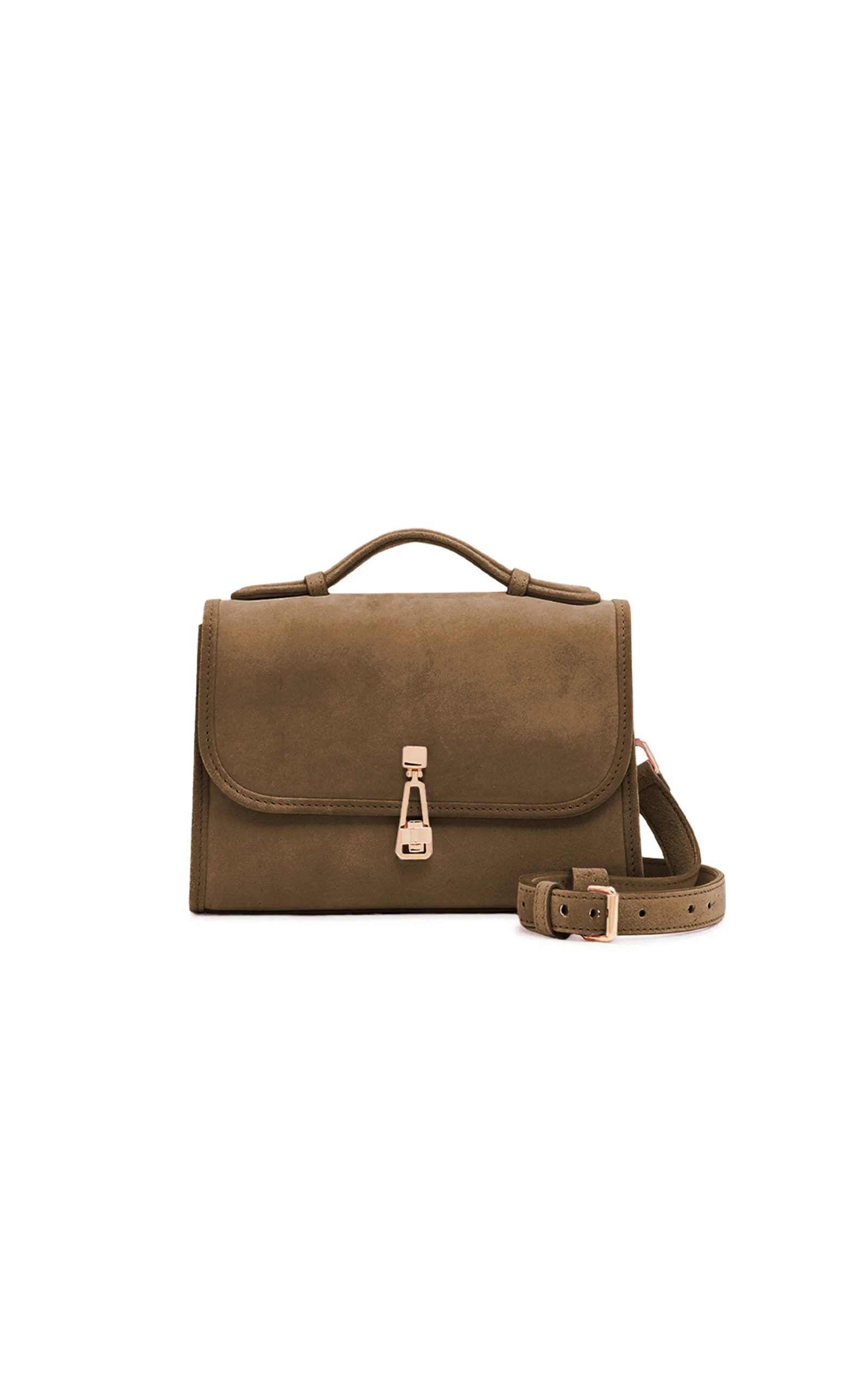 Leonora Small Suede Bag brown - 1