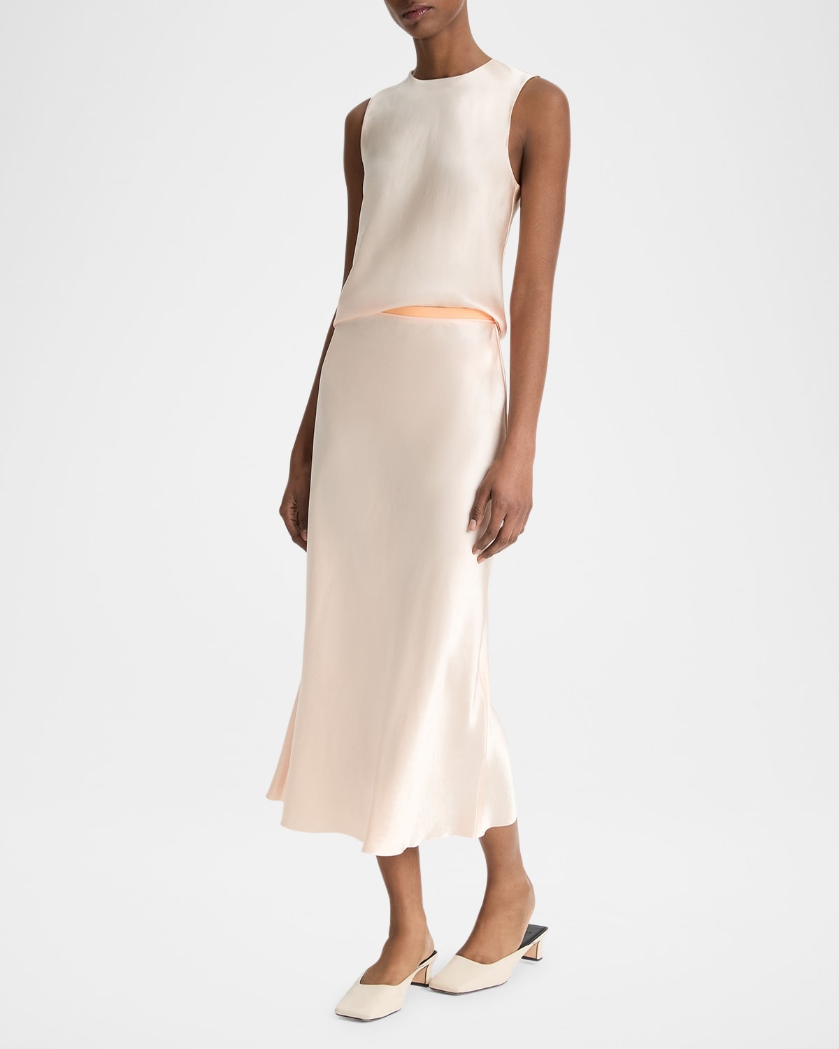 Satin Slip Skirt - 2