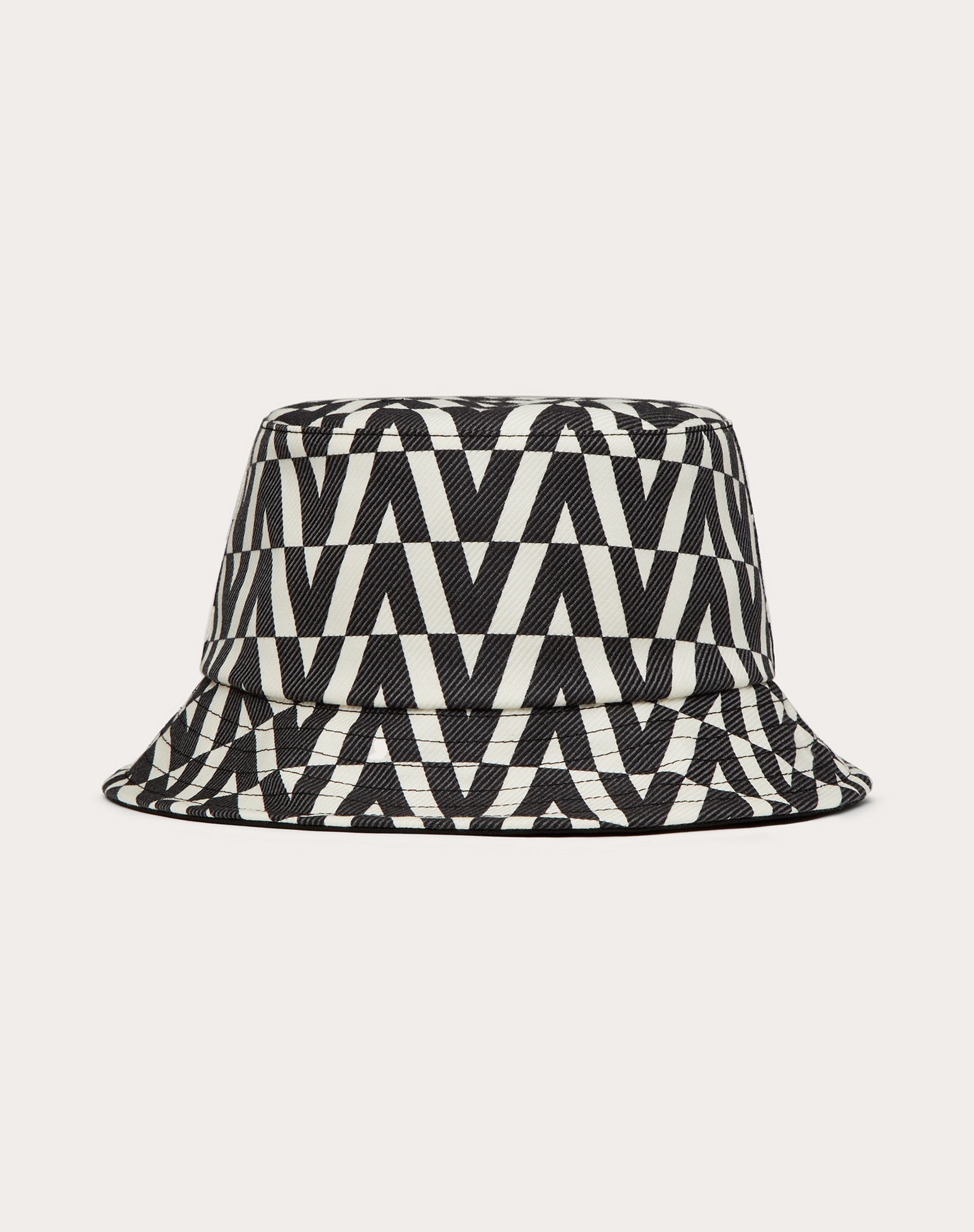 Bucket Hat with Optical Valentino Print - 1