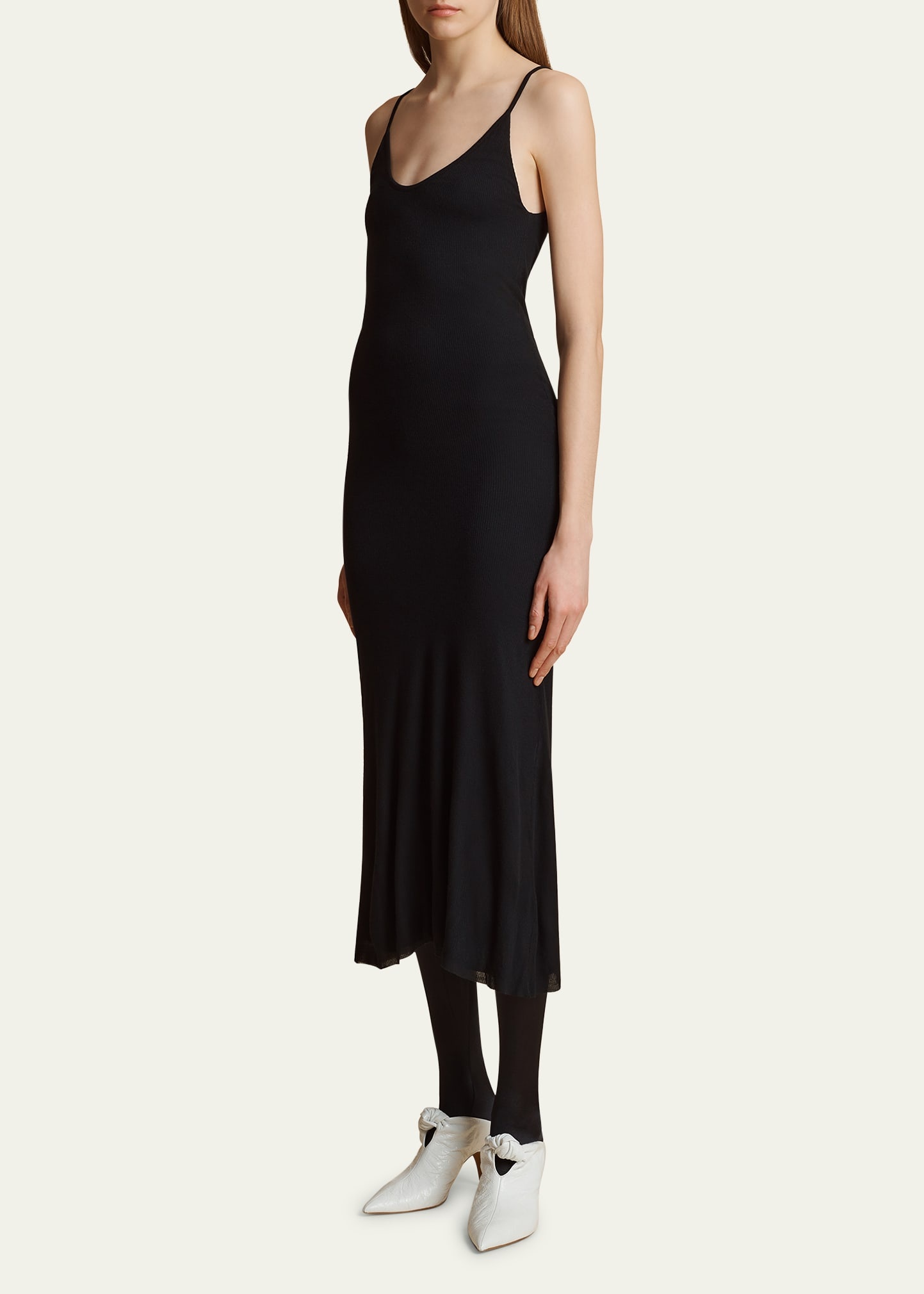 Leesal Ribbed Midi Dress - 4