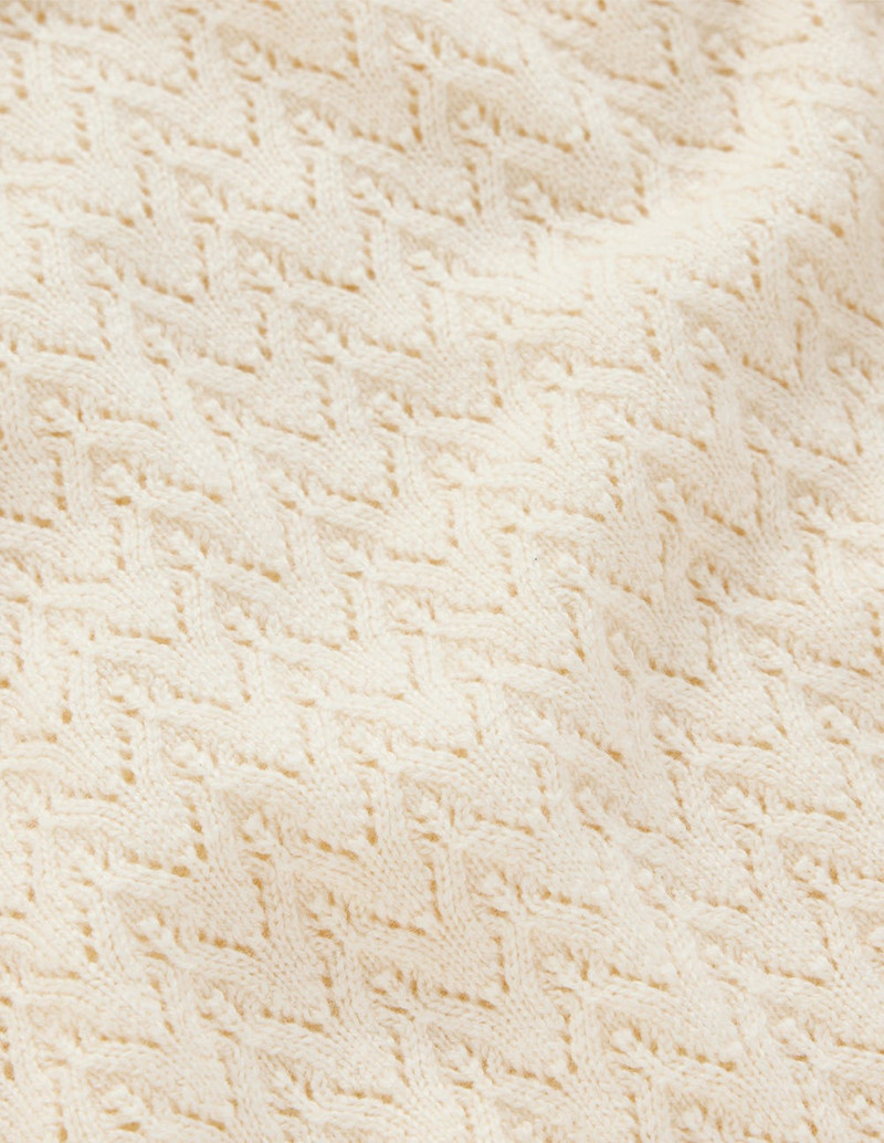 Diane Pointelle Sweater-Warm Ivory 1