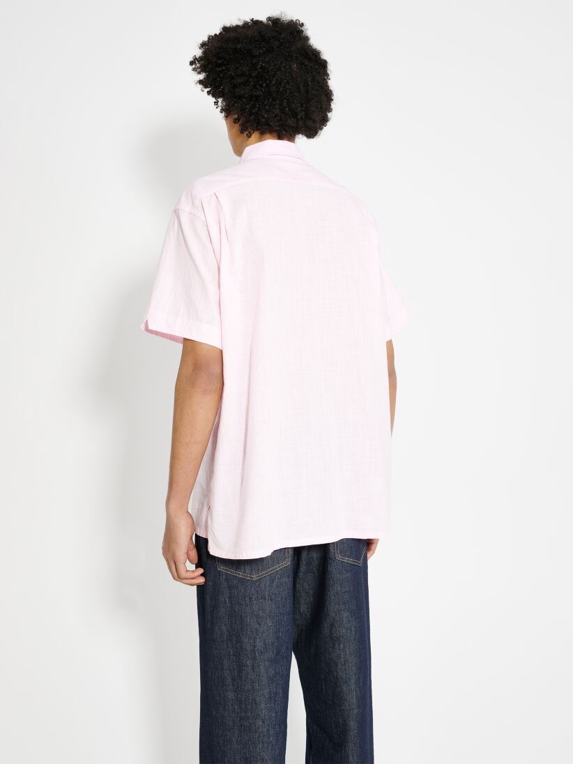 ENGINEERED GARMENTS CAMP SHIRT PINK COTTON HANDKERCHIEF - 4