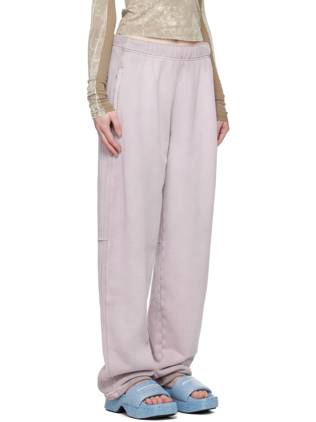 Pink High-Rise Lounge Pants - 2