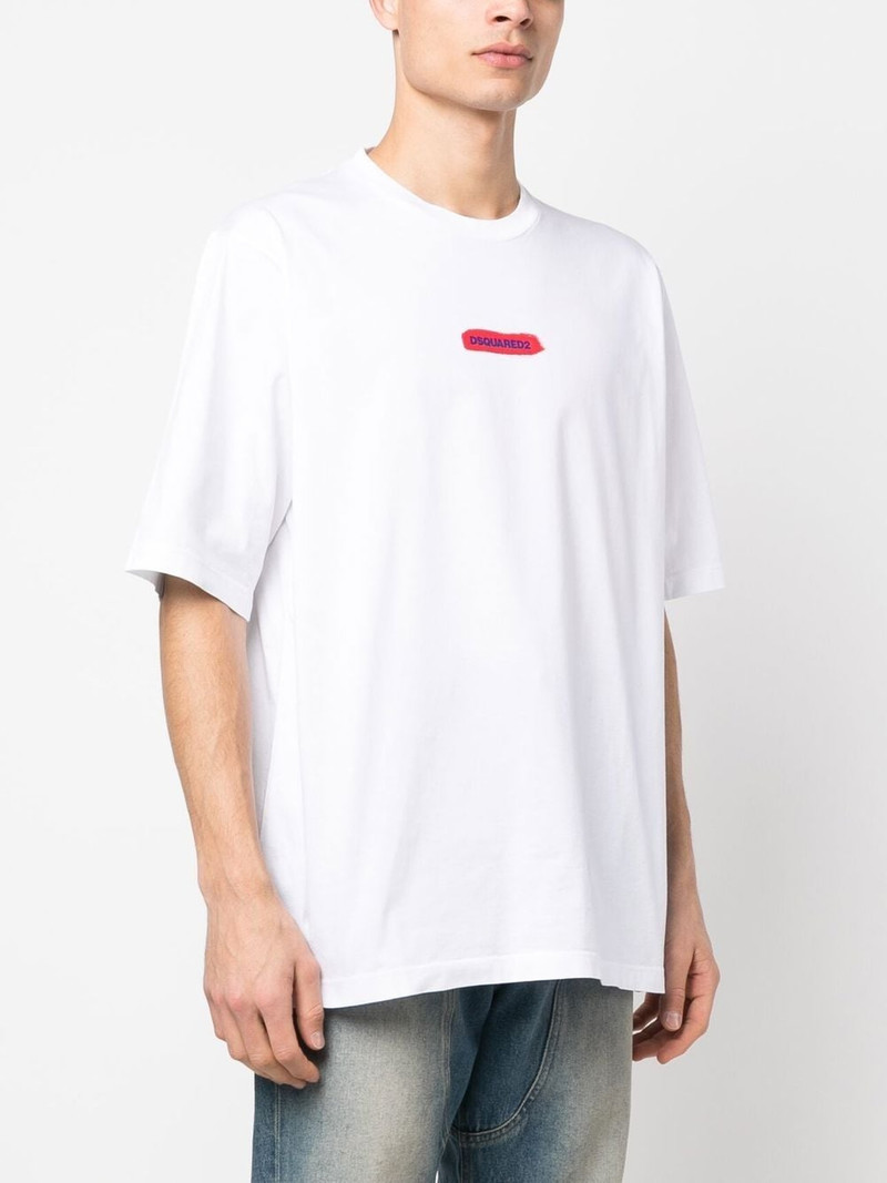 logo-print crew neck T-shirt 4