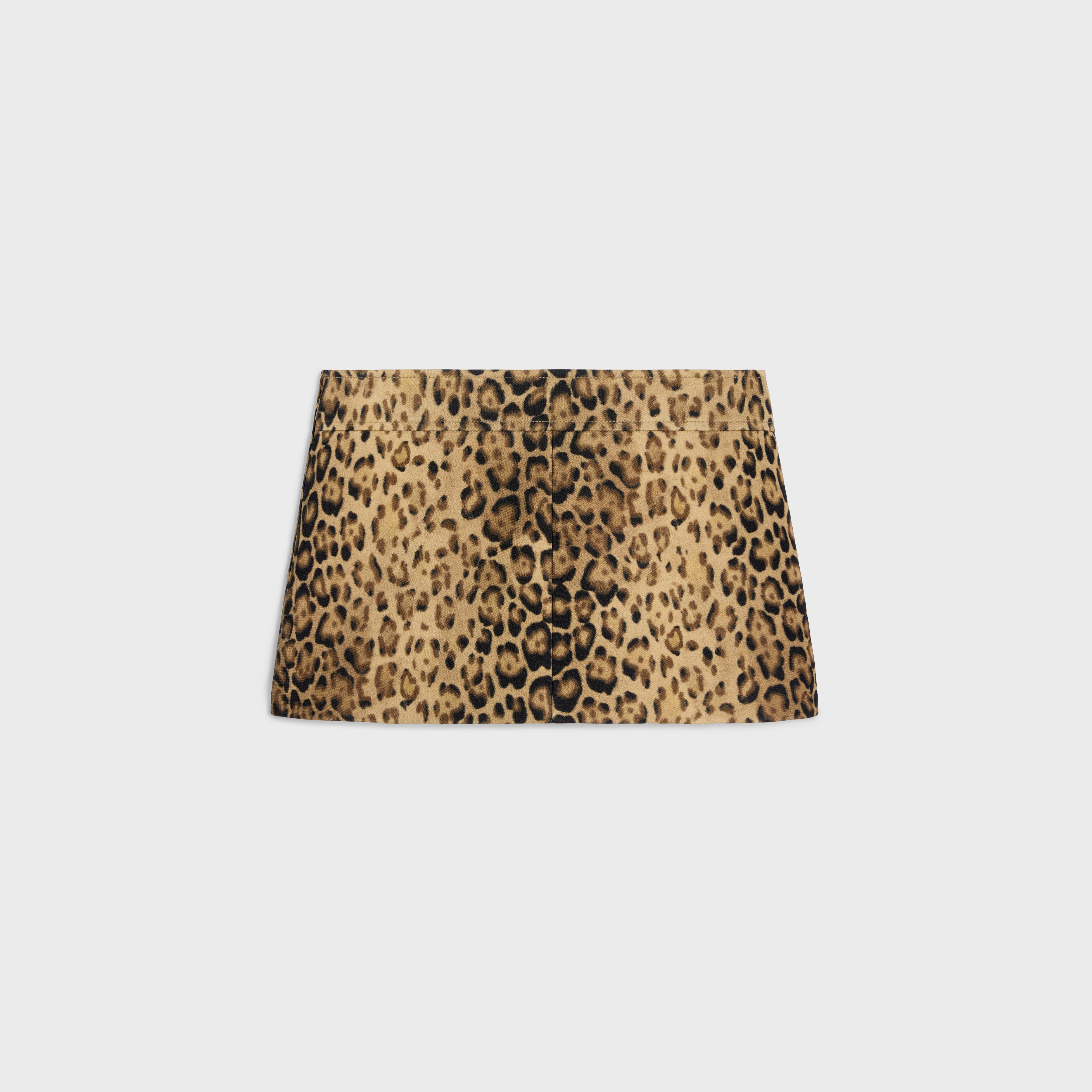 bandeau mini skirt in double wool - 2