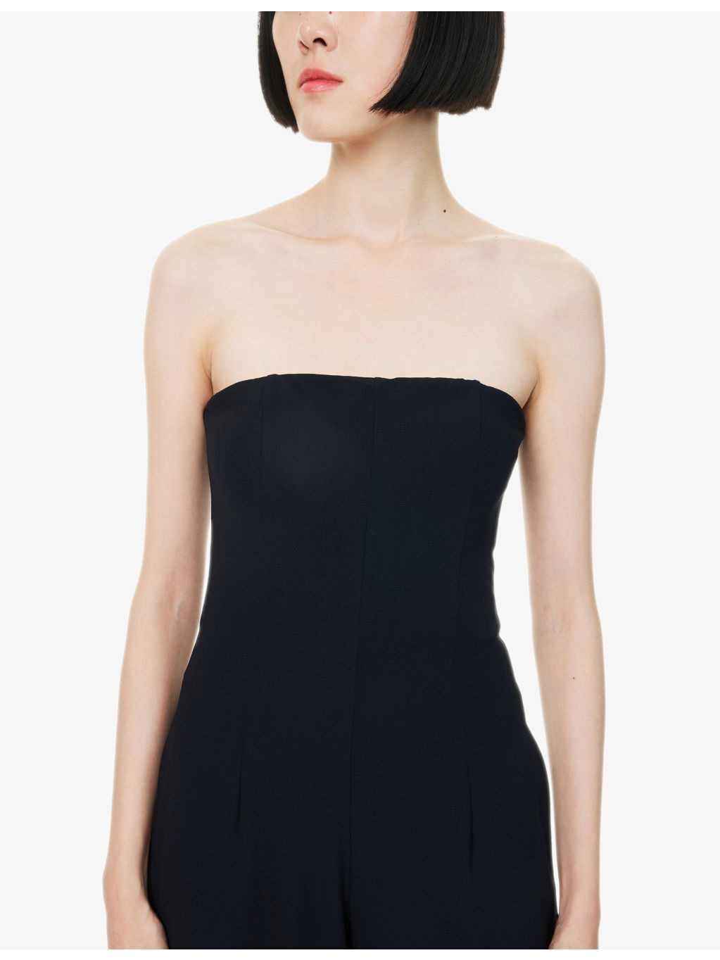 Jade Strapless Wool Jumpsuit - 5